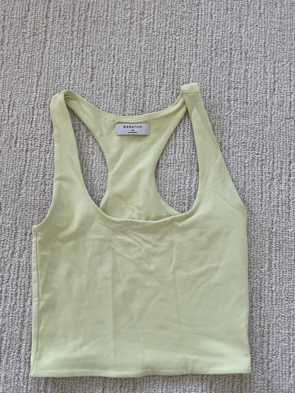 Babaton Light Lime Racerback Tank